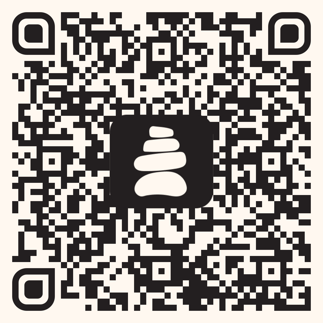 QR code to download Living Stones on the App Store.